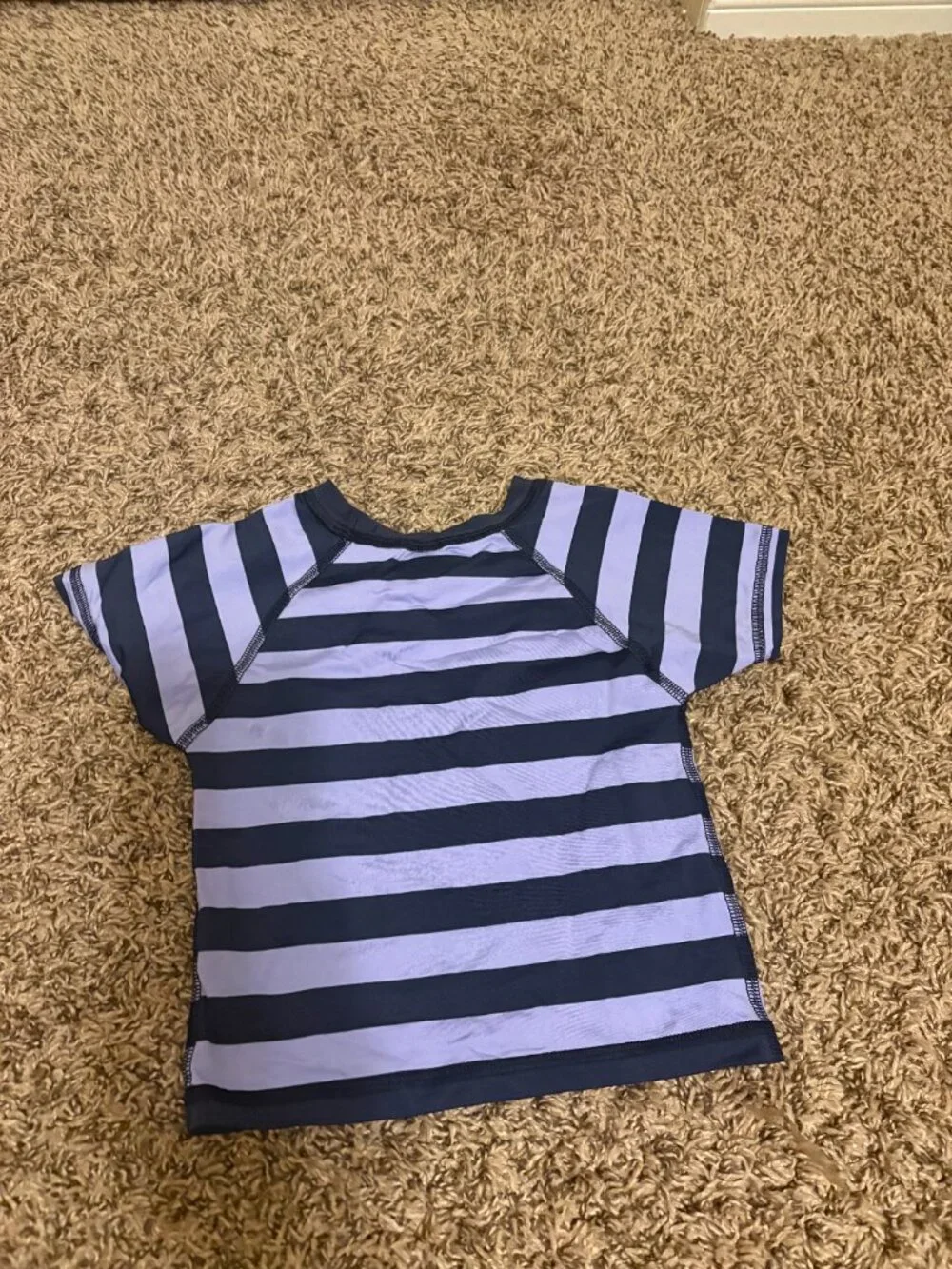 Tea Collection Rashguard 4 Purple Stripes Short Sleeve Nylon Elastane Blend